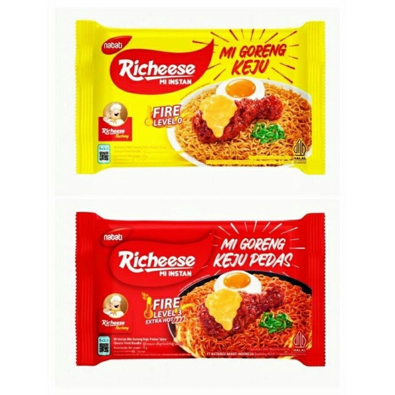

Nabati richeese mie instan keju .