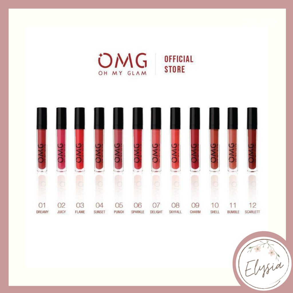 BPOM OMG OH MY GLAM Matte Kiss Lip Cream 3,5gr / Lipcream OMG
