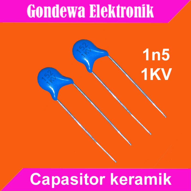 1n5 1,5nF 152 1KV 1000V capasitor keramik