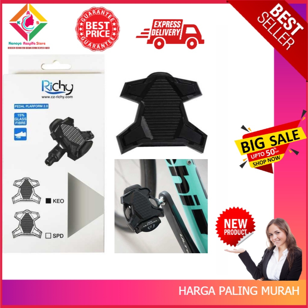 Richy Cover Pelindung Pedal Sepeda Anti-Slip for Shimano SPD-SL - 1232