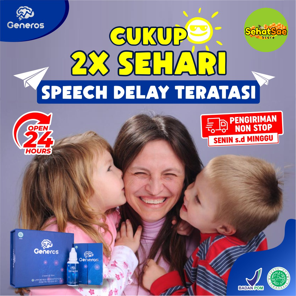 100% Original Generos -  Madu Generous Multivitamin Nutrisi &amp; Vitamin Otak Anak Atasi Speech Delay Telat Bicara Stunting Hyperaktif Hiperaktif Autis Tingkatkan Konsentrasi &amp; Daya Ingat