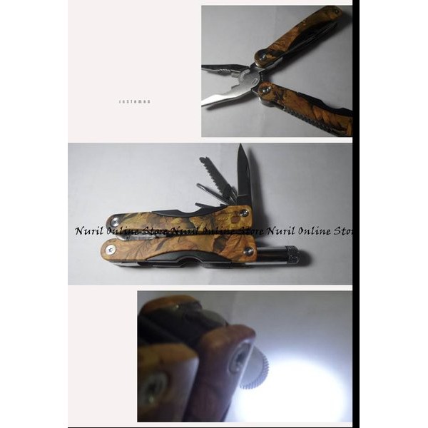 Tang Serbaguna, Tang Multifungsi, Kombinasi Senter, Obeng, Pisau Lipat