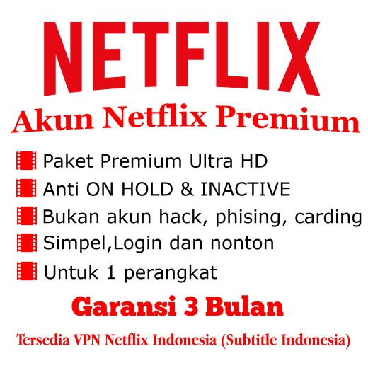 Netflix Premium 3 Bulan Bukan Akun Trial Shopee Indonesia 
