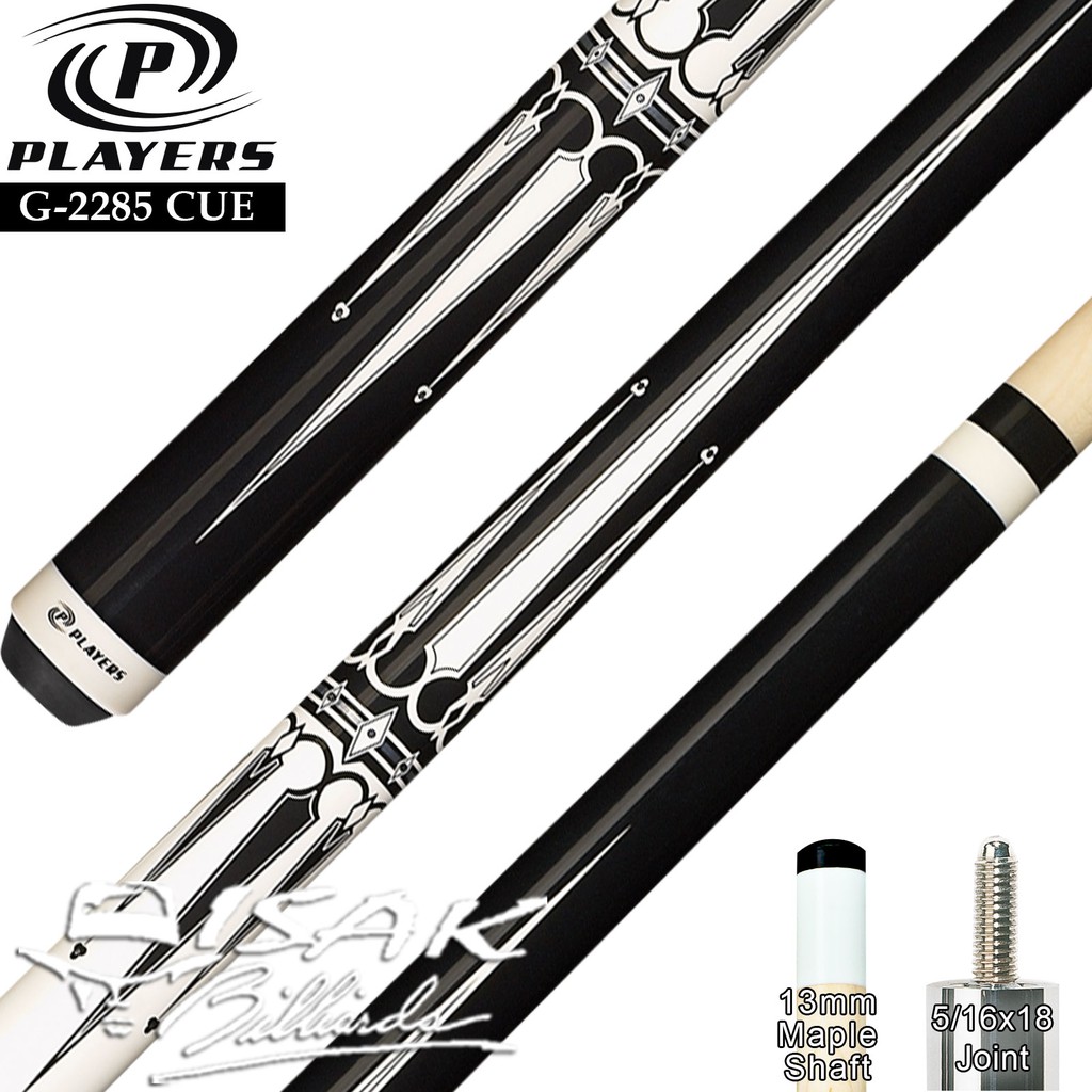 Players G-2285 Pool Cue - Maple Billiard Stick Stik Biliar Player Play