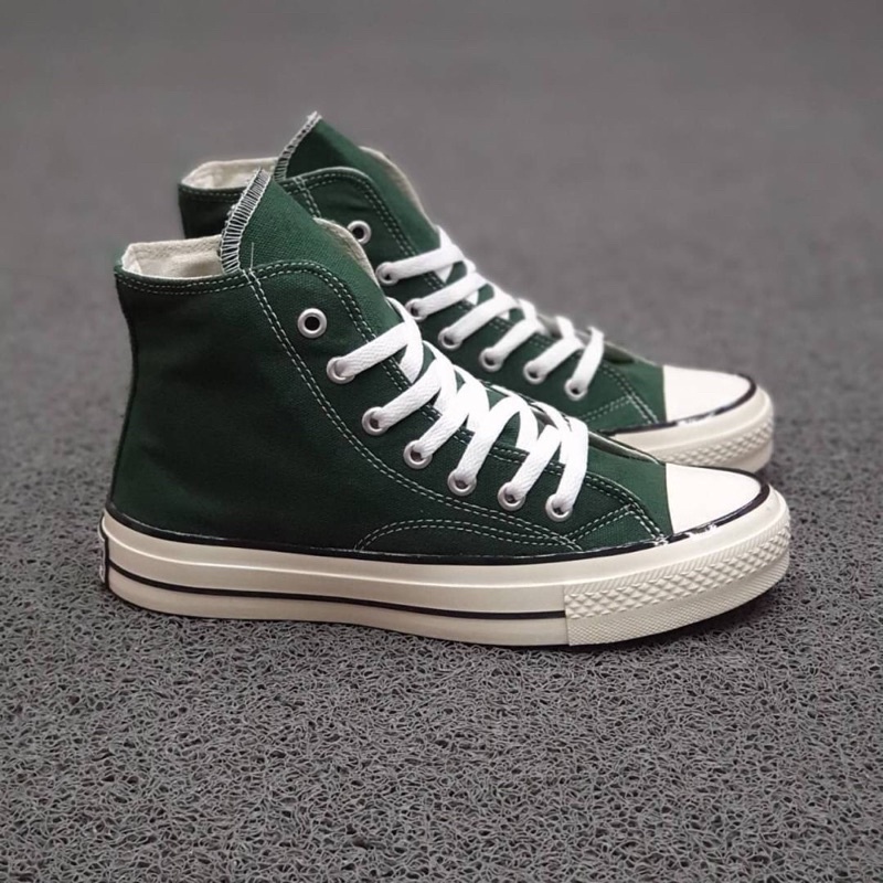 SEPATU CONVERSE 70S HIGH HIJAU BOTOL PUTIH SIZE 39-43