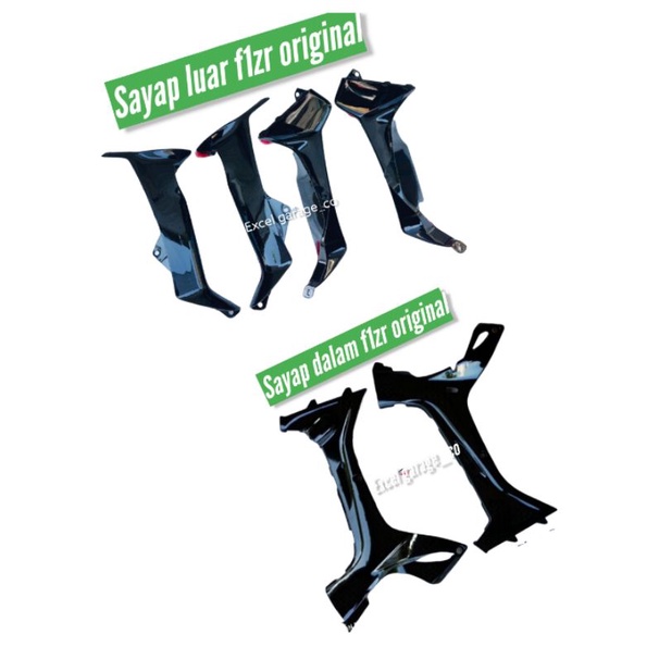 sayap luar dalam f1zr fizr f1 original 2nd