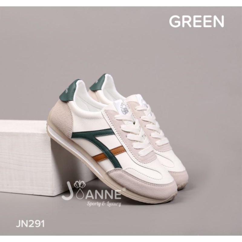 RESTOCK!! JOANNE Sepatu Sporty Sneakers Shoes JN291 [ORIGINAL BRAND]-GREEN