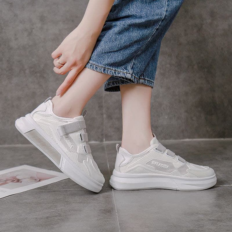 Sepatu AGI5355 FENEL Velcro Mesh Sneakers wanita import