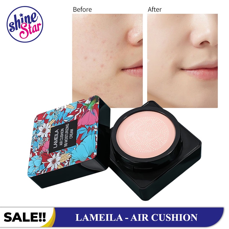 SHINE STAR - LAMEILA AIR CUSHION BB MOISTURIZING CREAM FOUNDATION WATERPROOF / BEDAK CUSHION WHITENING CREAM