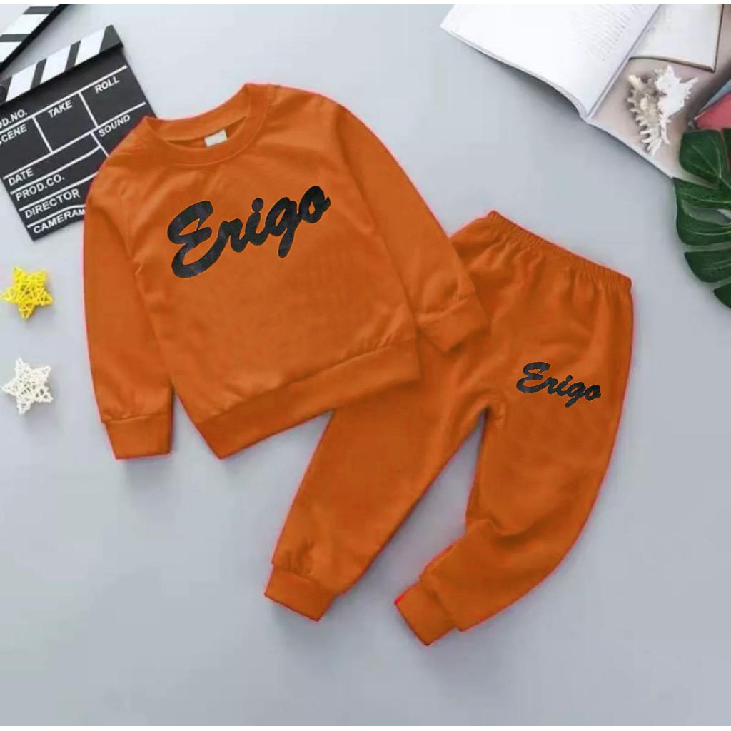 SETELAN SWEATER JOGGER ANAK BAJU ANAK 1-5 TAHUN MOTIF ERYGO SWEATER ANAK LAKI LAKI DAN PEREMPUAN