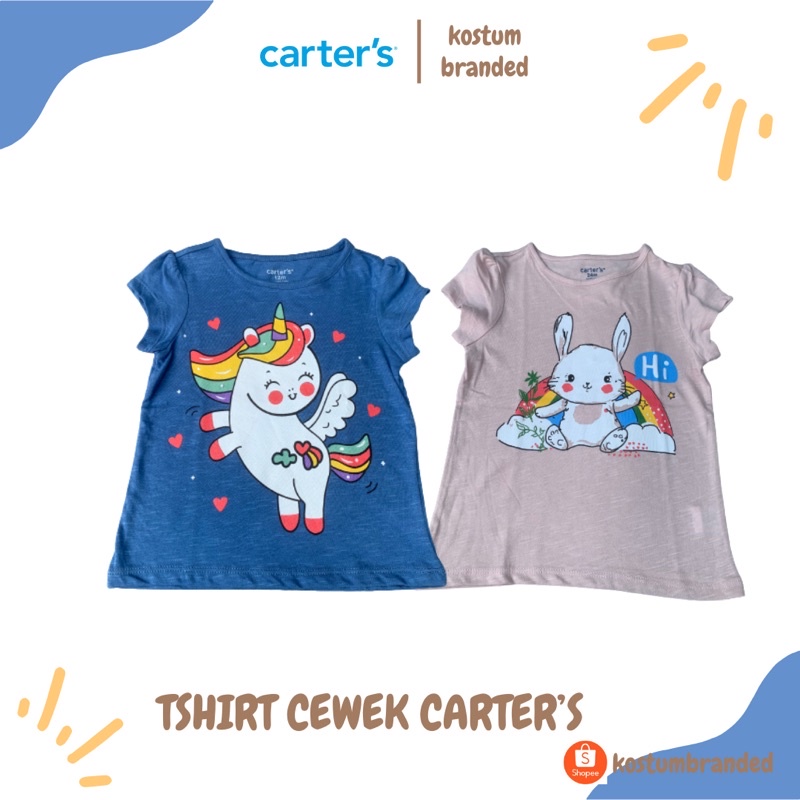 KAOS ANAK CEWEK / TSHIRT ANAK CEWEK CARTER’S ORIGINAL BRANDED SISA EKSPOR