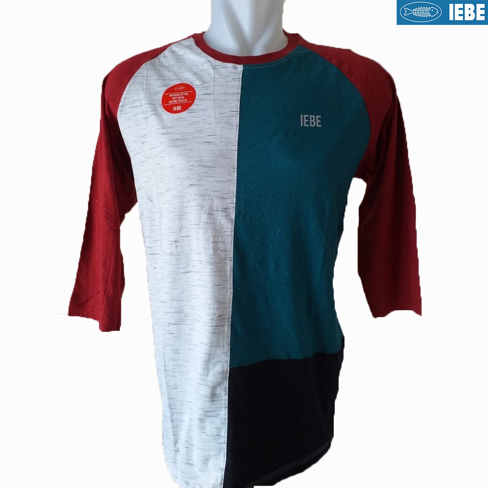 

IEBE Kaos Pria Raglan Tangan 7/8 Casual K1EI8172
