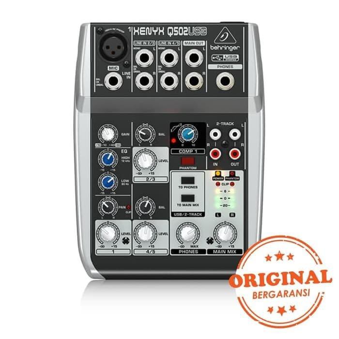 PH010- Mixer Behringer XENYX Q 502 USB ( 4 channel ) Murah