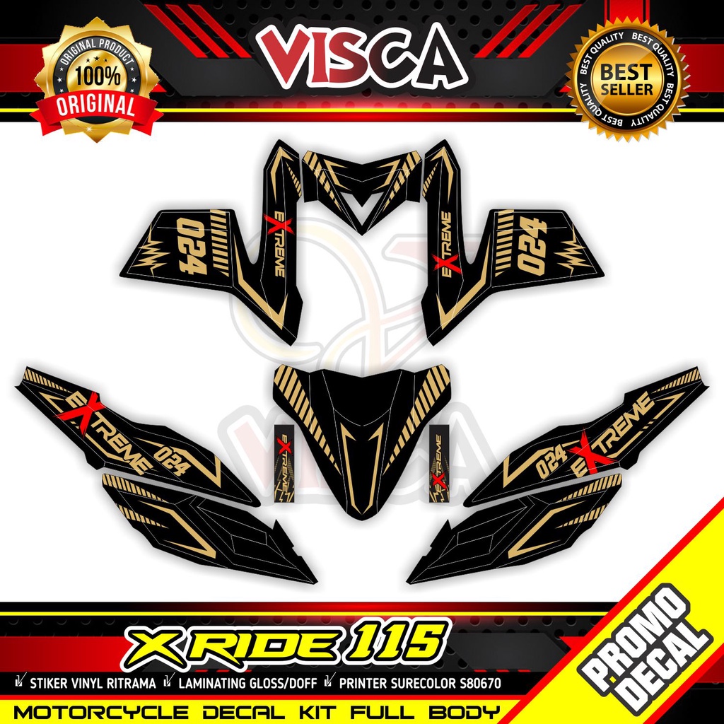 Decal X Ride 115 Old Full Body Stiker X Ride 115 Old Full Body Extreme