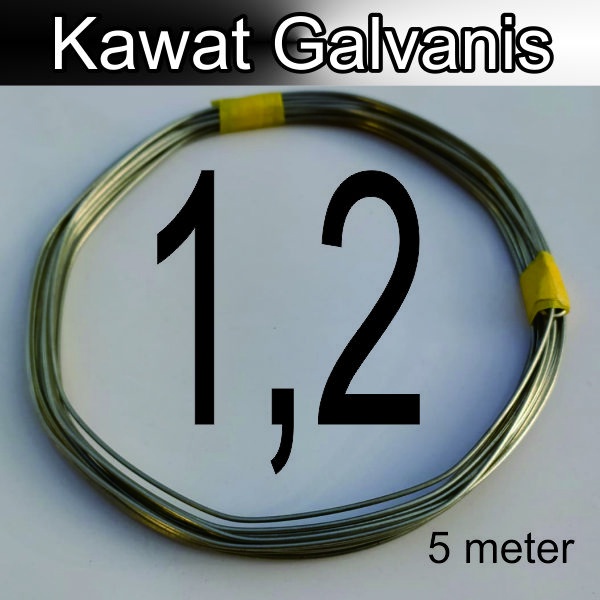 Kawat Galpanis Galvanis 1.2 mm 5 Meter BWG 18