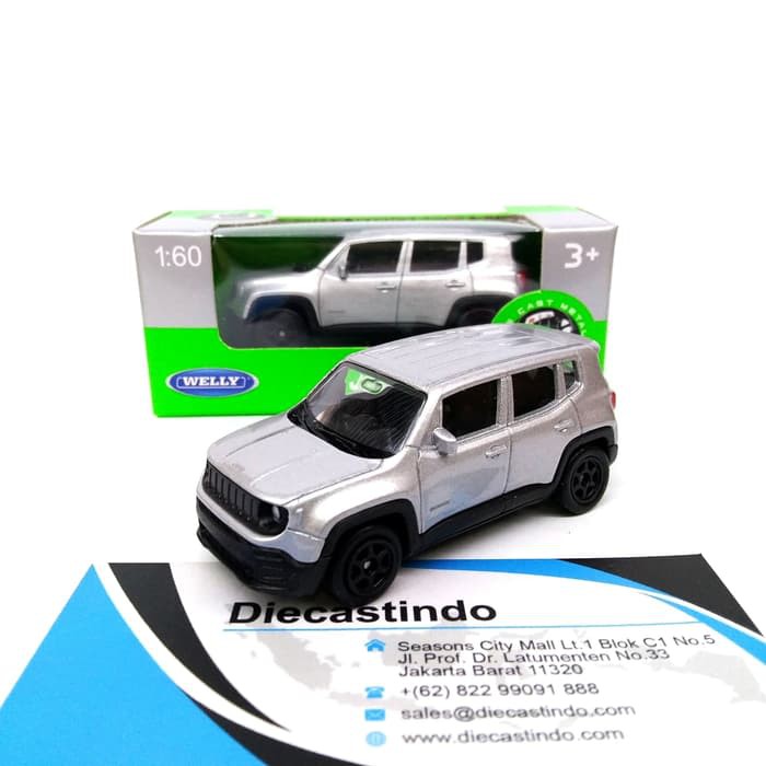 dct624 Welly Nex 1:60 Jeep Renegade Sport Silver