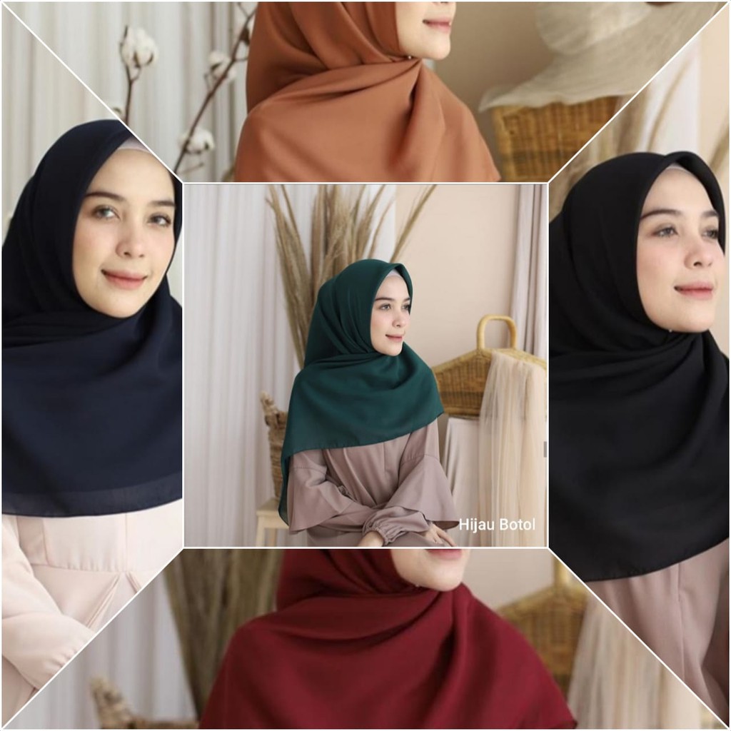 ✅COD Bella Square New Hijab Segiempat