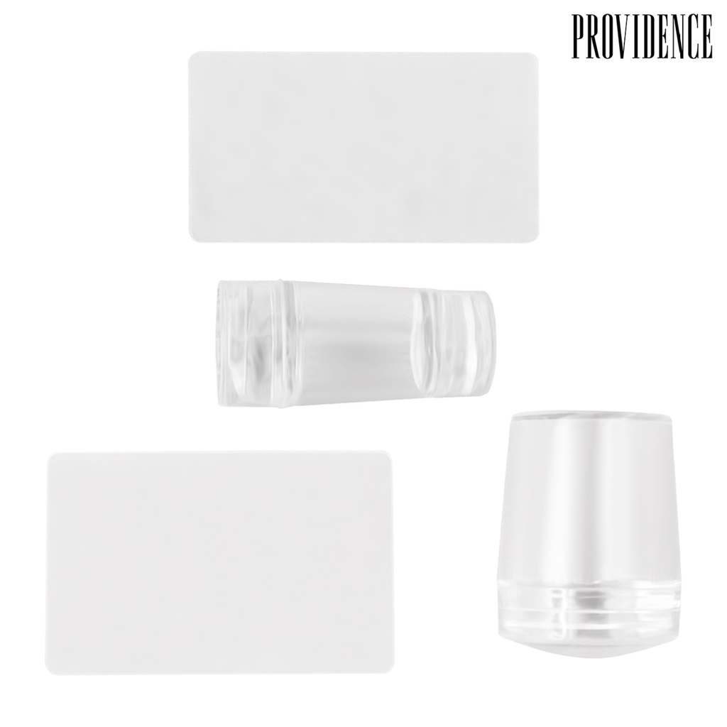 Providence Transparent Nail Stamper Double Head DIY Silicone Seal Nail Stamping Printing Tips Tool for Manicure