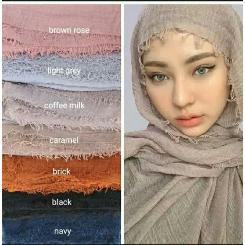 Pashmina crinkle hijab rawis turki " warna part 2"