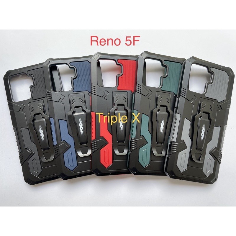 Oppo Reno  6 4G / Reno 6 5G Reno 5F 5 4F 4 2F Oppo F11 Pro F9 A12 A5S A7 A11K A3S A37 Neo 9 Hard Case Robot i-Crystal Belt