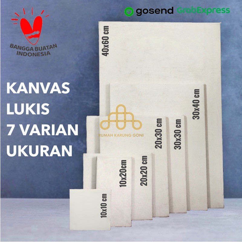 Jual Kanvas Lukis Premium - Canvas Lukis Marsoto Berbagai Varian Ukuran