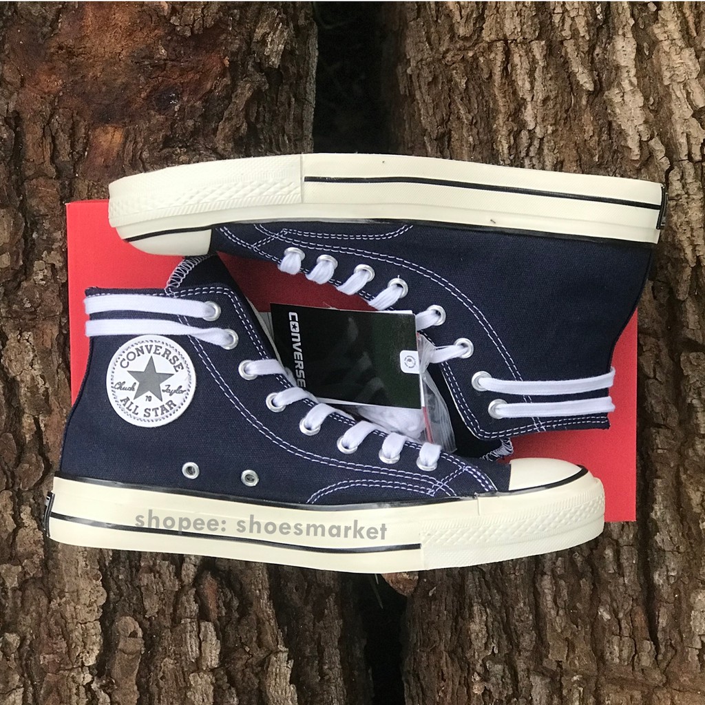 SEPATU CONVERSE 70S HIGH NAVY ALL STAR CHUCK TAYLOR OBRAL MURAH