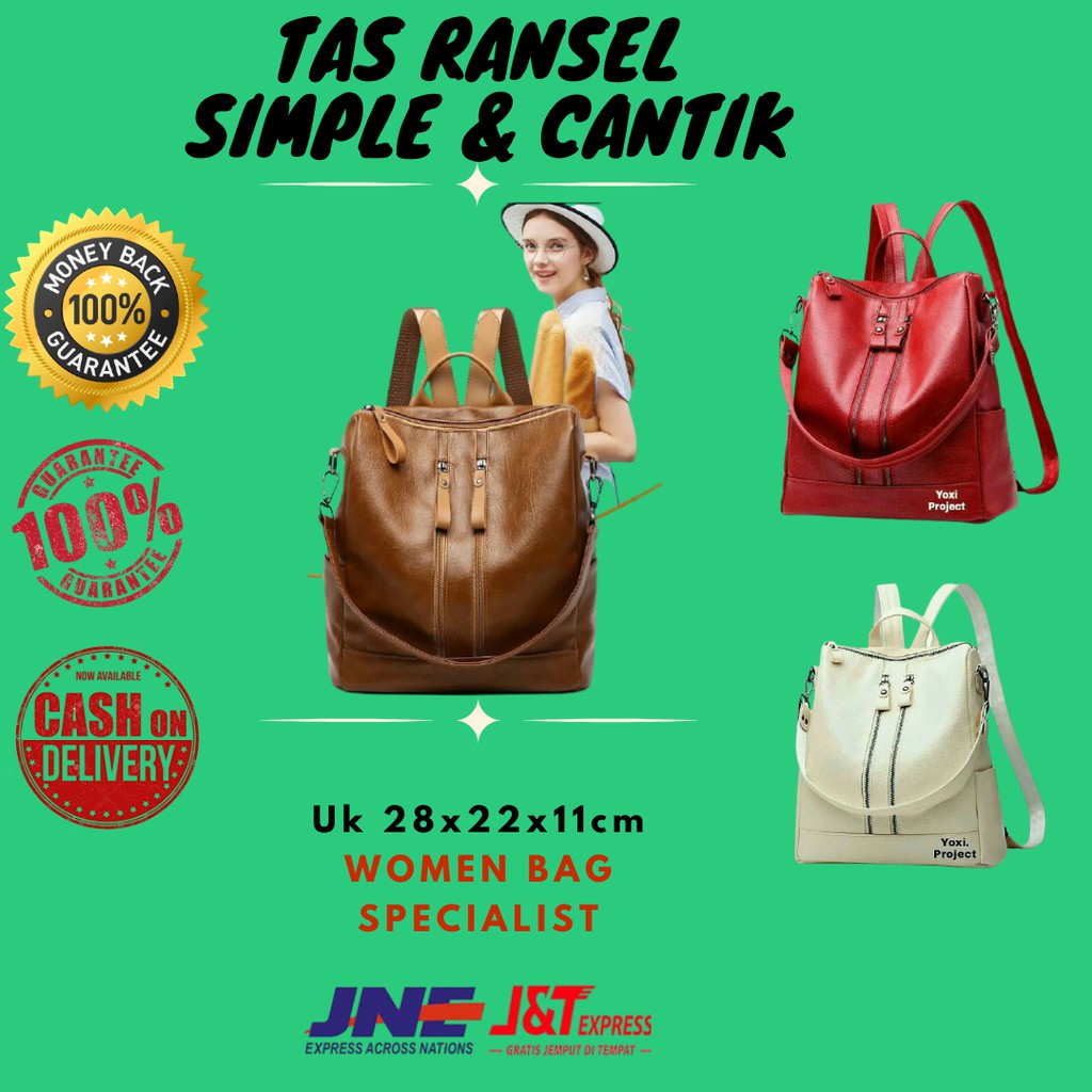 Tas Ransel Punggung Backpack Wanita Cewek Cewe Stylish Backpack Mini Kecil Korea Impor import