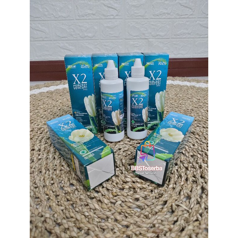 X2 comfort 120ml /Air softlens /Air perendam softlens/Cairan pembersih softlens/Kacamata