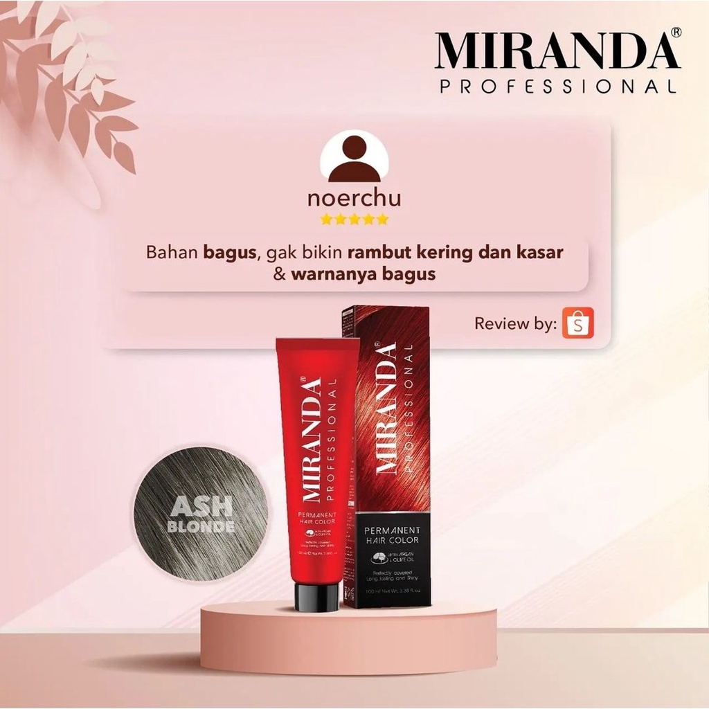 MIRANDA PROFESSIONAL SEMIR RAMBUT 100ML PERMANENT HAIR COLOR