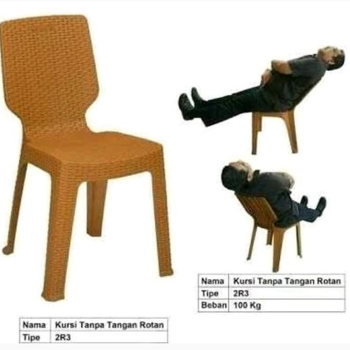 KURSI / BANGKU PLASTIK SENDER ANYAMAN ROTAN NAPOLI NAPOLLY IIK56465IU
