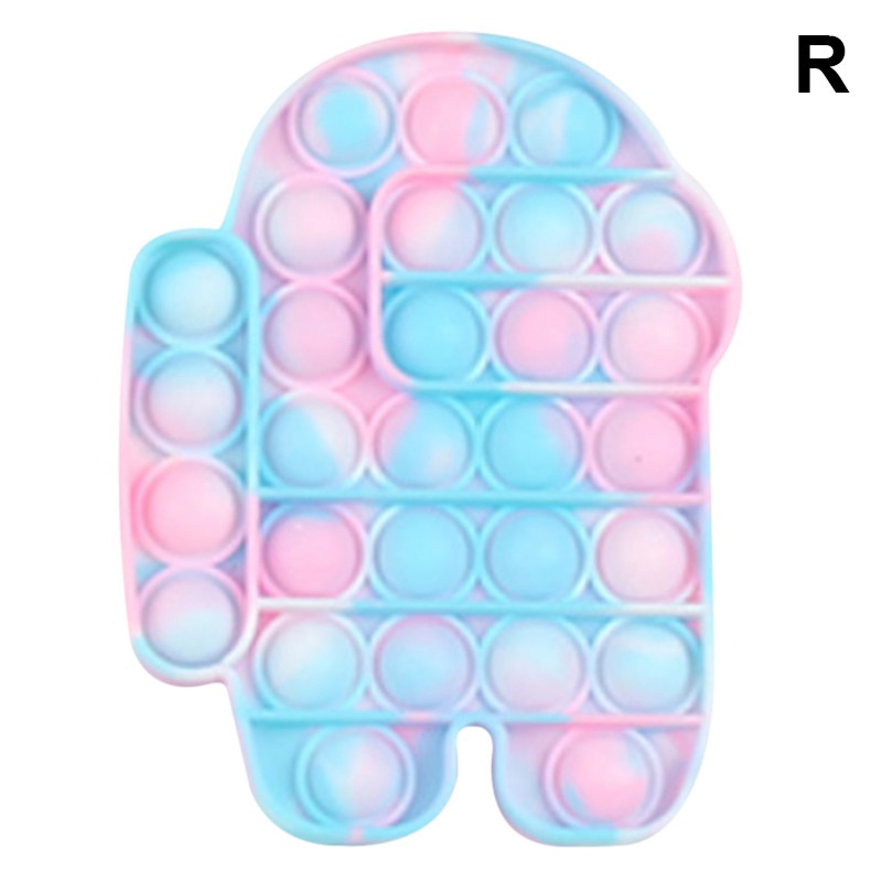 Fidget Pop It Bulat Warna Pelangi Untuk Menghilangkan Stress Push Pop Among Us Rainbow Kelas Autis Shopee Indonesia