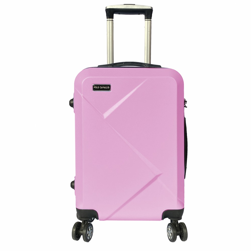 Gratis Ongkir! Koper Fiber POLO MILANO TC05 Koper Kabin 20inch Koper Baju Travelling - Blush Pink