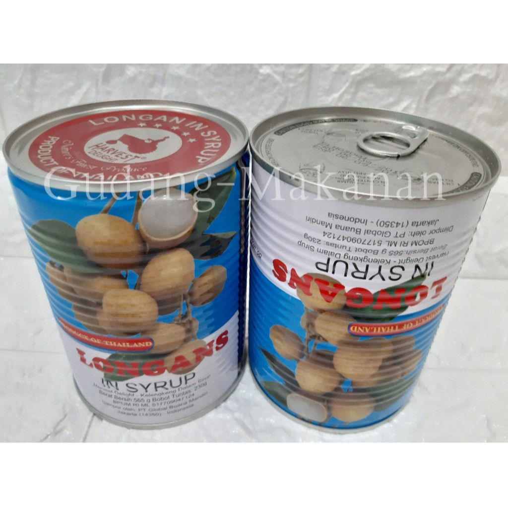 Longan Kaleng / Longans in syrup 565 gr (Kartonan isi 12 kaleng)