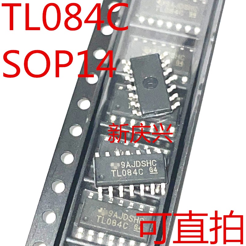 10pcs Ic Tl084Cdt Sop14 Tl084 Sop 084c Smd Tl084Cdr Sop-14 Tl084C