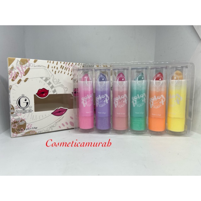 Full colour - madame gie colour pop lipbalm - lipbalm madame gie