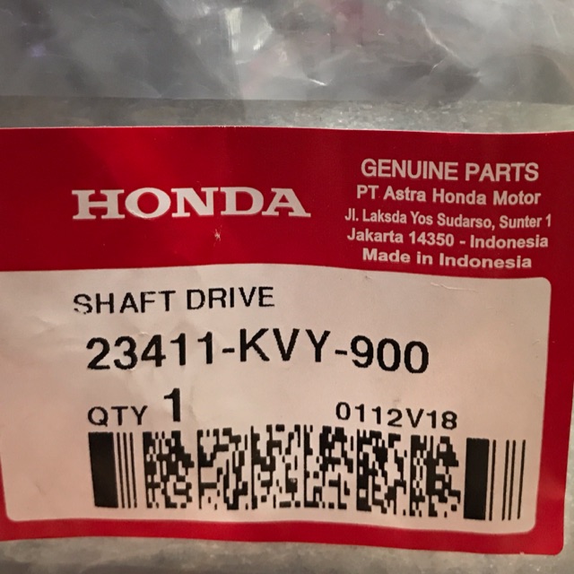 As pully as roda belakang Honda Beat carbu 23411 KVY 900