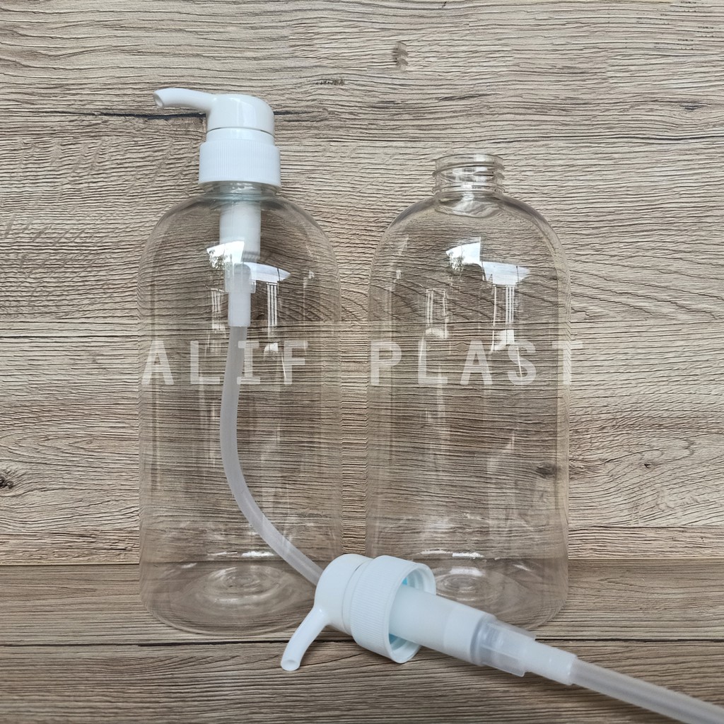 BOTOL PET 1000 ML BENING TUTUP PUMP / BOTOL PUMP 1 L
