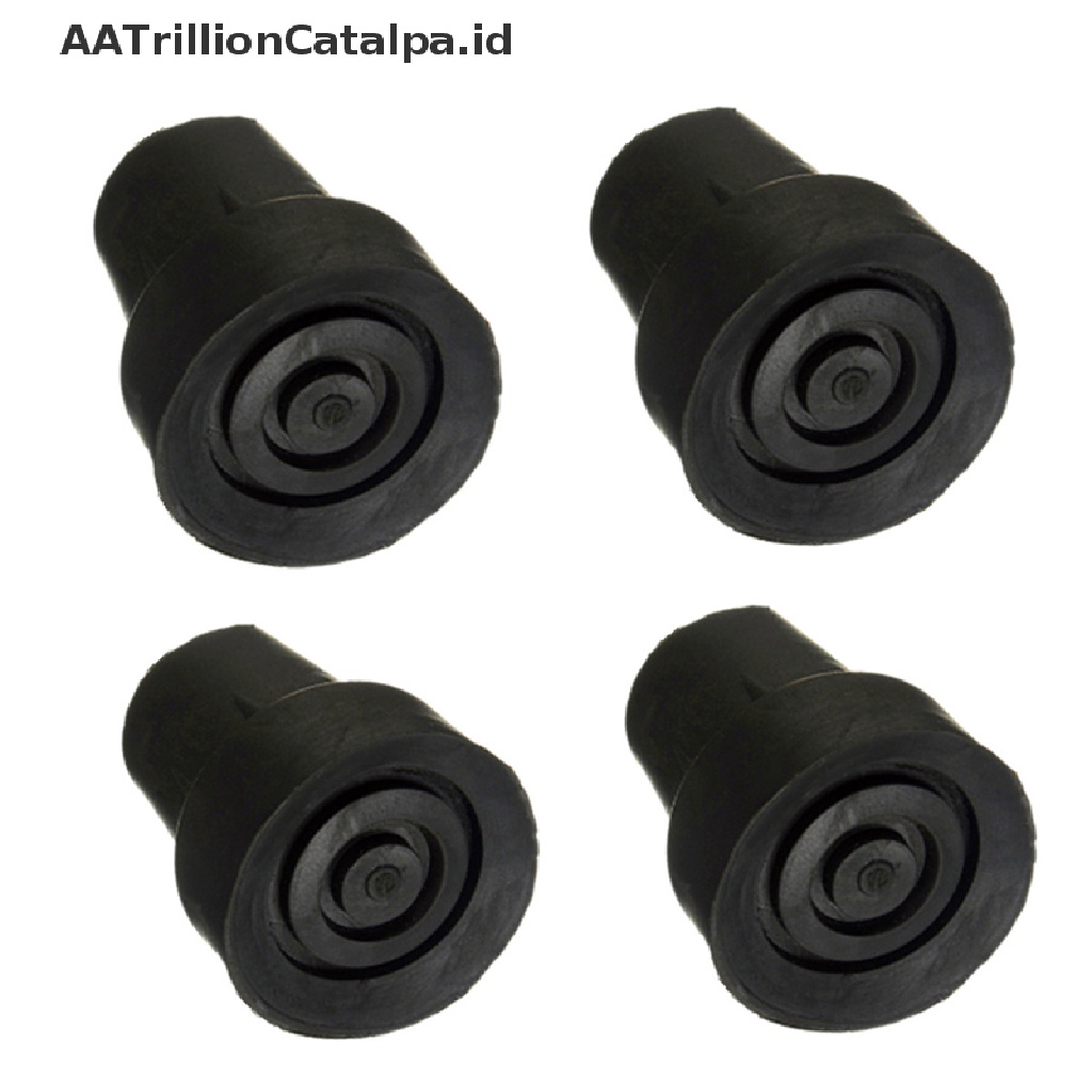 Aatrillioncatalpa 1pc Pad Ujung Tongkat Jalan Bahan Karet Heavy Duty Ukuran 19mm