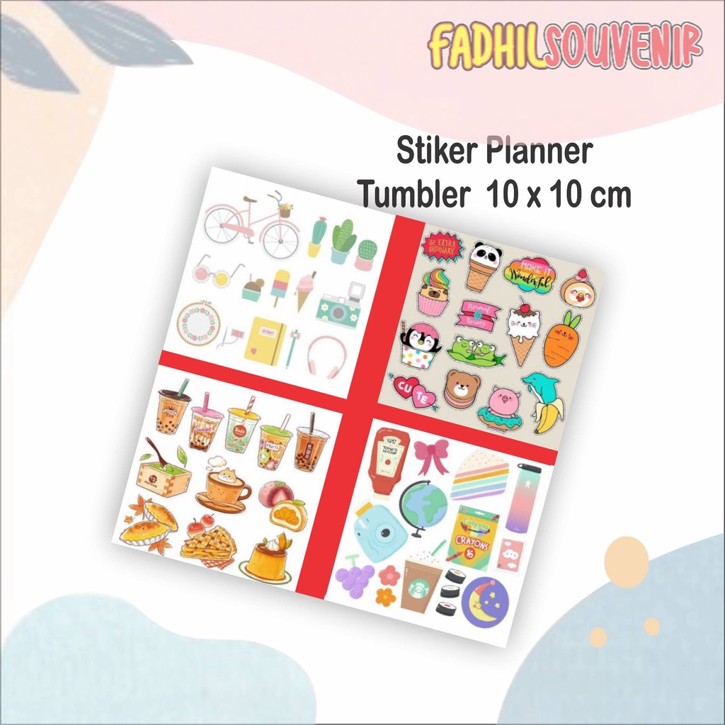 

READY stiker mini pack kawai scrapbook tumblr jurnal case HP Fadhilsouvenir