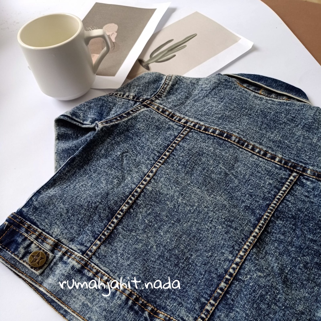 Jaket jeans anak sanwash