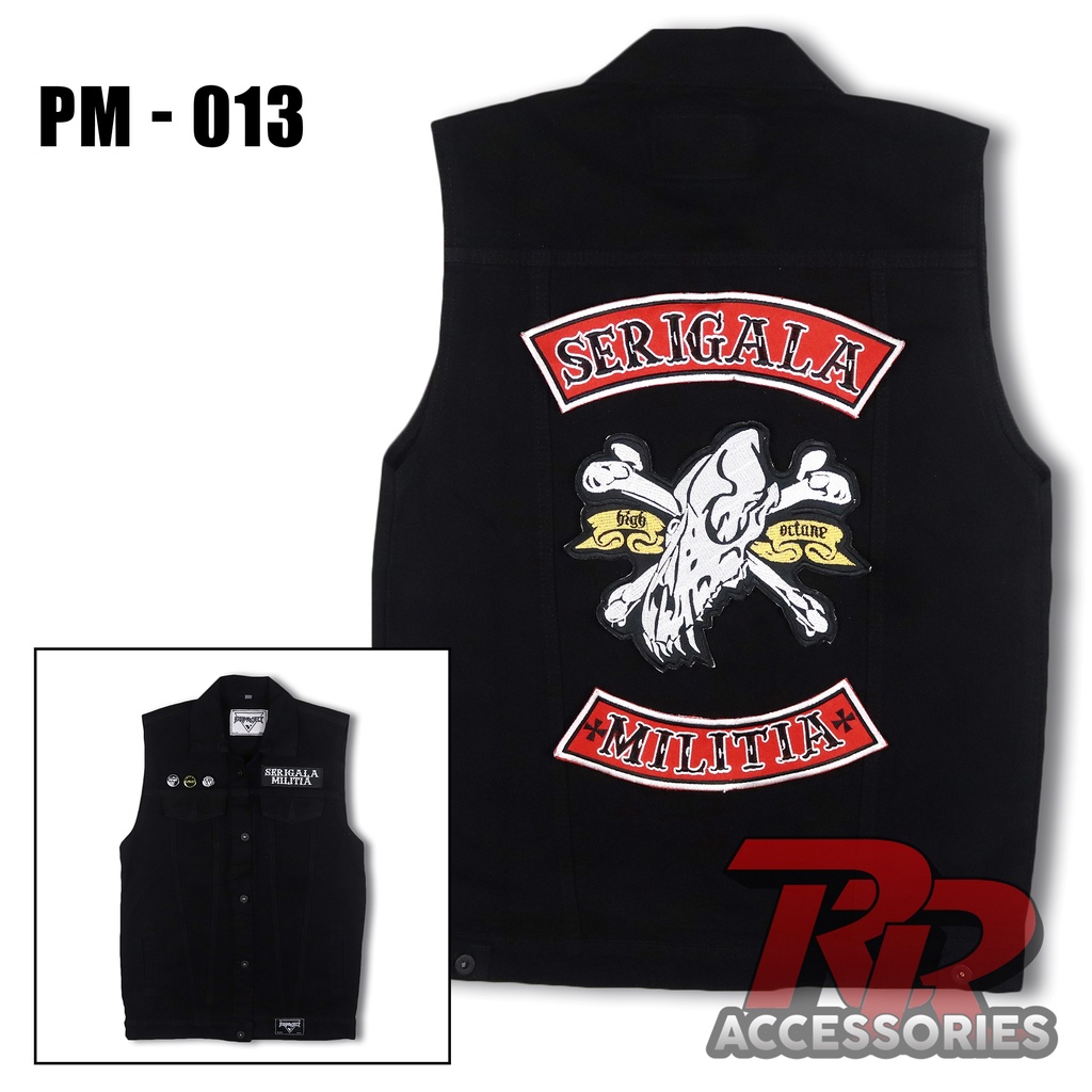 Rompi Motor denim Rompi Musik Pelindung Dada Rompi Jeans Pria Rompi ANTRAX Rompi Pria Wanita Rompi K