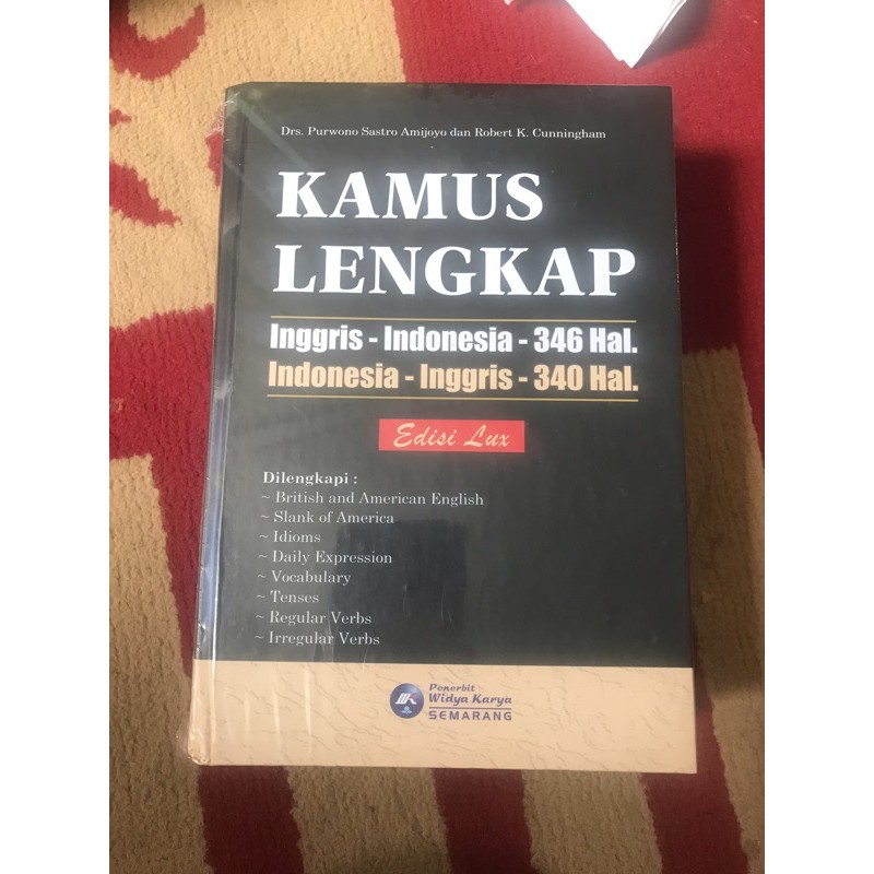 Kamus lengkap inggris -indonesia 346 hal &amp; indonesia - inggris 340 hal edisi LUX