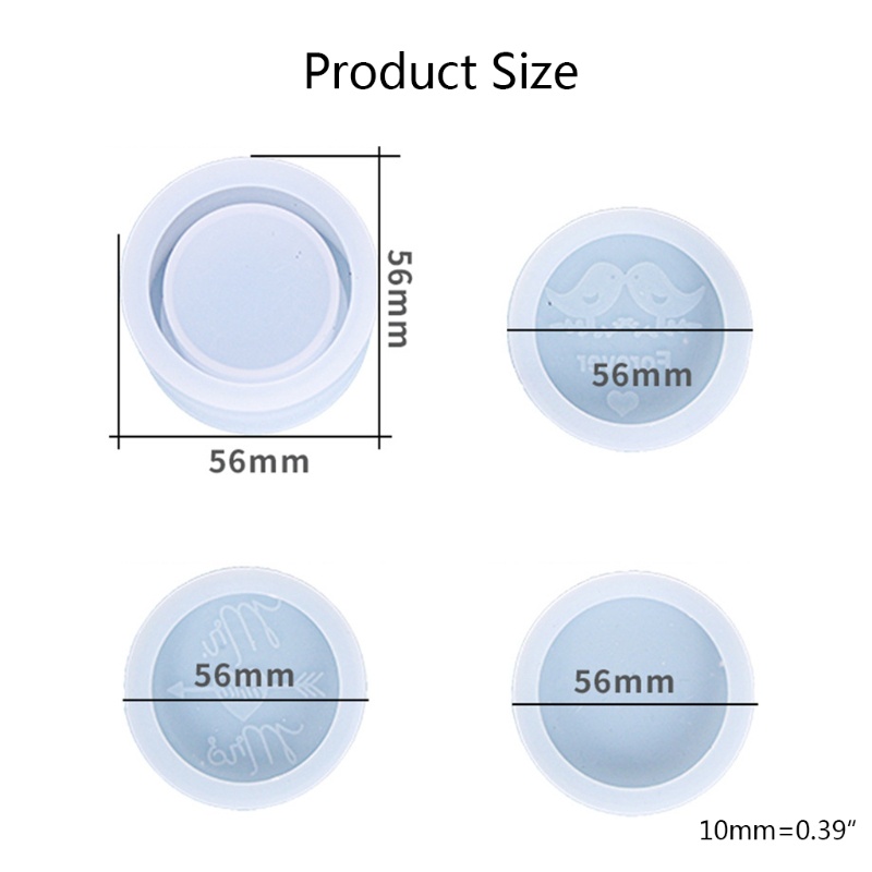 Siy Cetakan Resin Bentuk Bulat Bahan Silikon Untuk Perhiasan