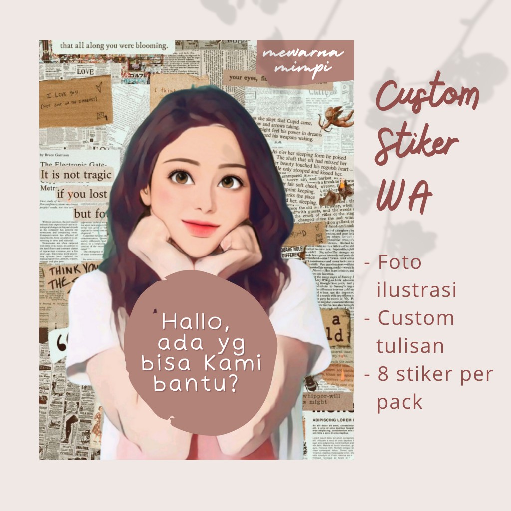 Stiker Whatsapp Ilustrasi Jasa Ilustrasi