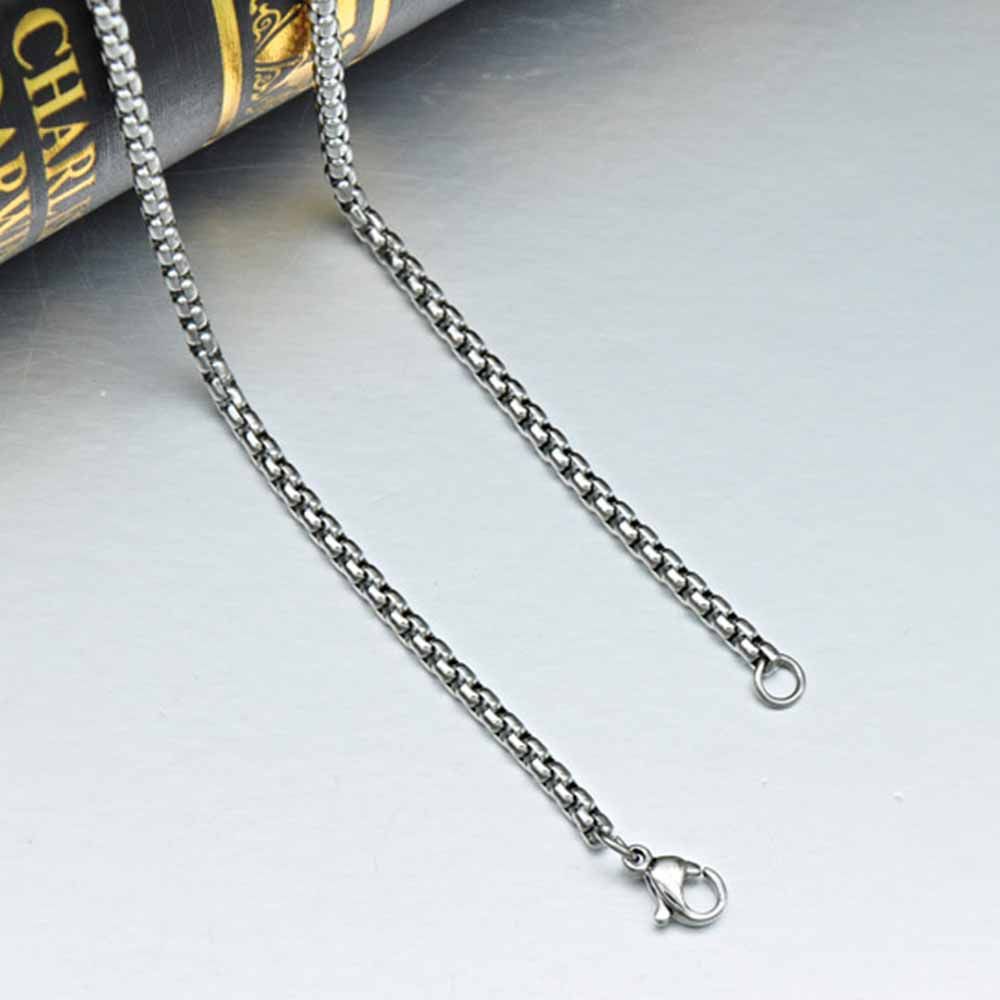 SKJK  Hip-Hop Necklace Silver Chain Steel Gift Pendant Charm Color Hop Jewelry Stainless/Multicolor