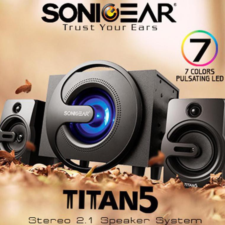READY SONICGEAR Titan 5 BTMI Bluetooth Speaker Aktive Stereo 2.1 System K25 95
