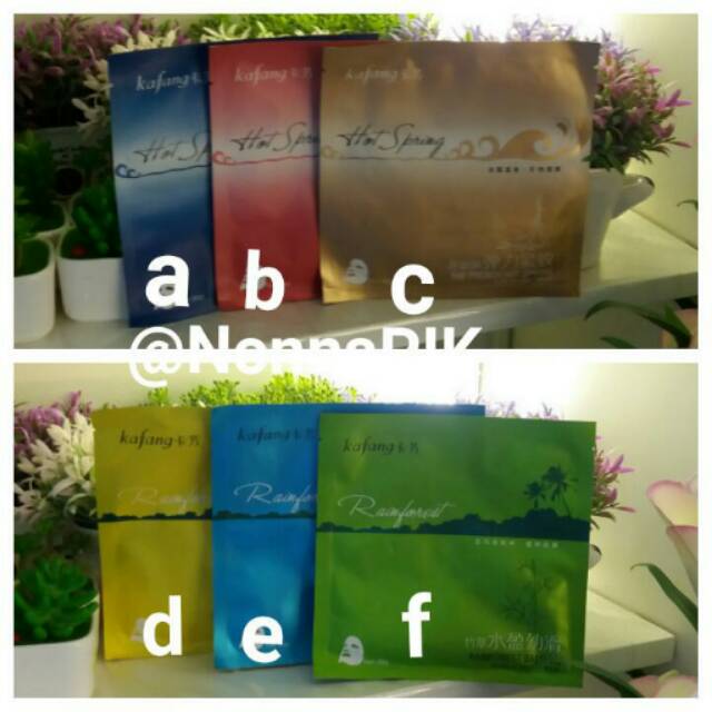 Masker Muka Hot Spring dan Rainforest IMPORT KOREA