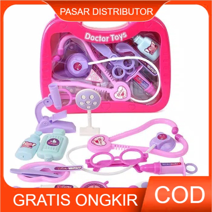 Mainan Dokter Toys Set Koper Medical Kit - Mainan Anak Dokter Toy - Dokteran 3366-1 - Mainan Anak Doctor Toys