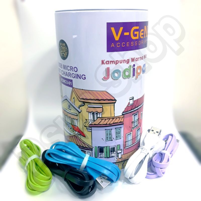 Kabel Data Micro USB Fast Charging V-Gen VCMC3-01 Max 2.4A