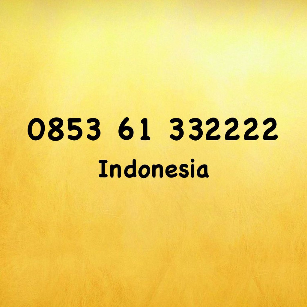 Nomor Cantik Kartu AS Triple AA - 0853 61 332222 - 0853 6133 2222